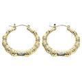 Small Classic Bamboo Hoops, gold filled hoop earrings by Image Gang
