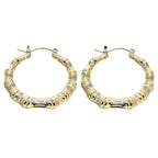 Small Classic Bamboo Hoops, gold filled hoop earrings by Image Gang