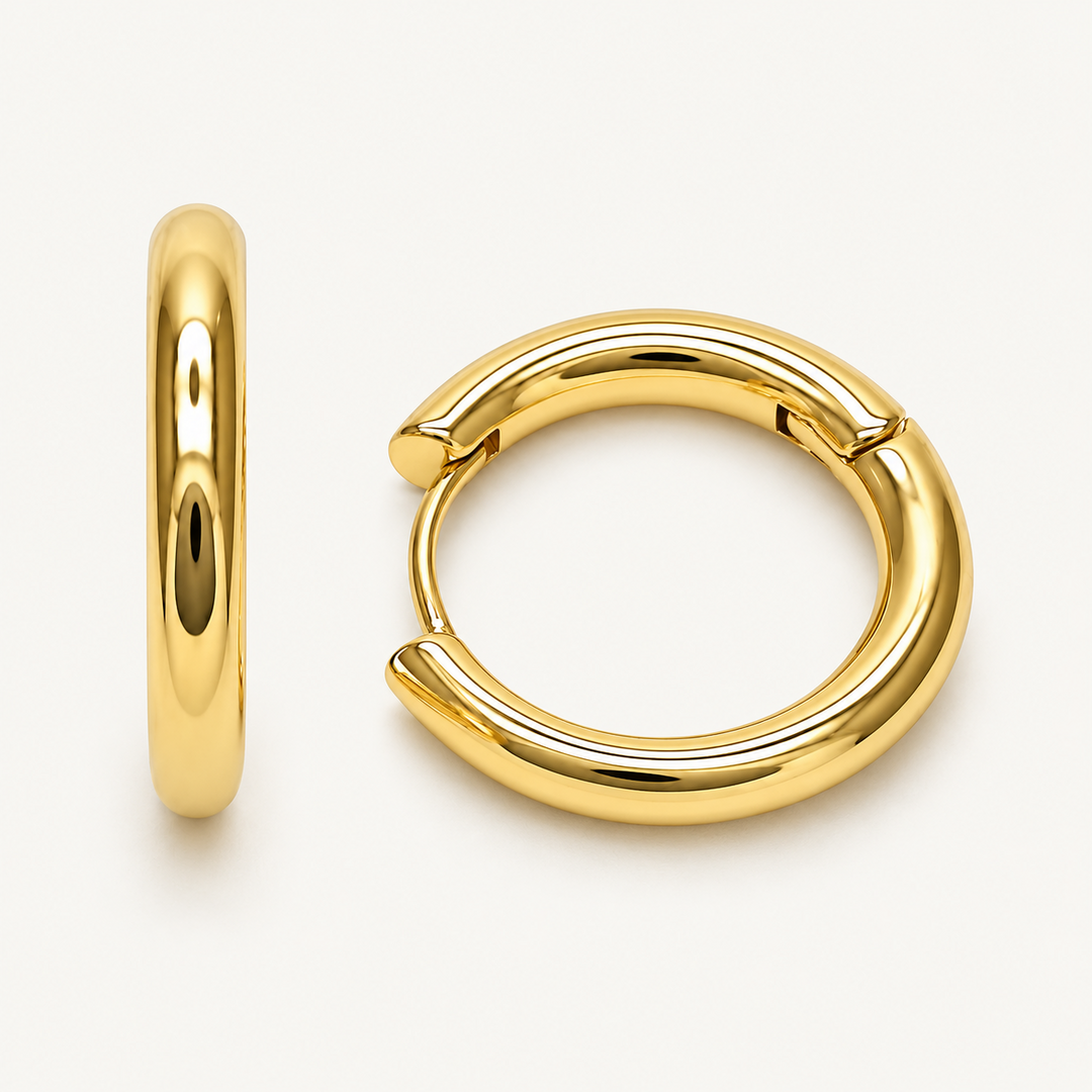 Sky Huggies – Classic Polished Huggie Earrings 20mm