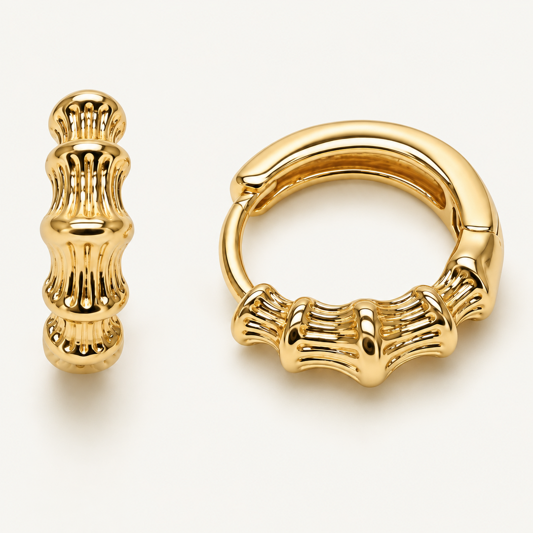 Bambi Huggies – Bamboo Huggie Earrings 14mm
