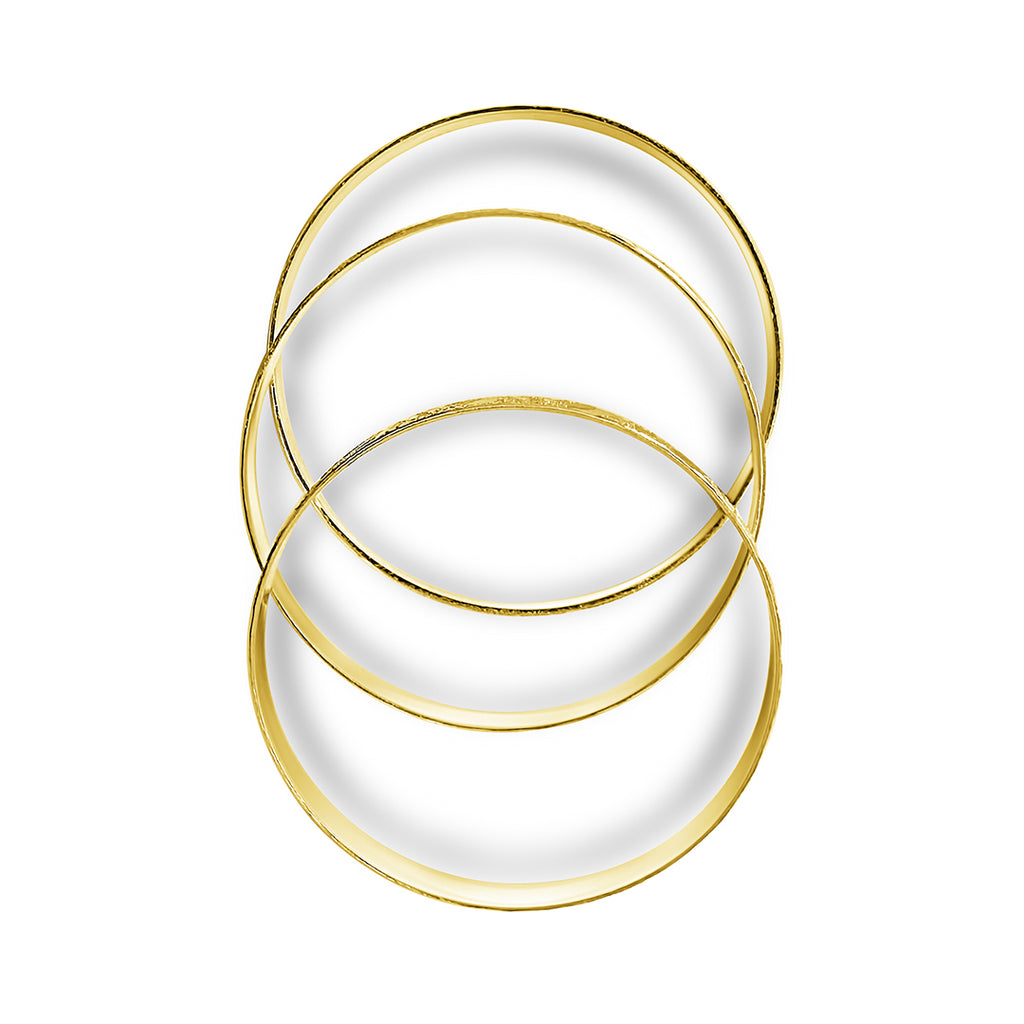 Ritzy Bangle Set, gold filled bangle set by Image Gang (view 3)